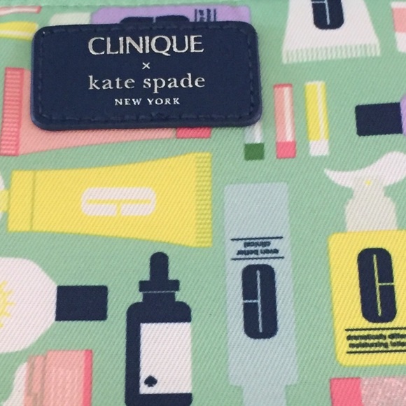 Clinique x Kate Spade New York Set Shopping Tote & Makeup Pouch - Picture 5 of 14